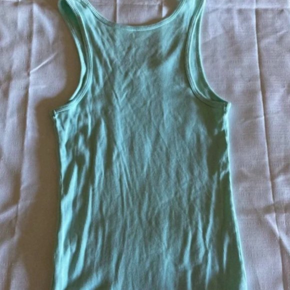 Cruel Girl Mint Green Ribbed Tank Top - L - Picture 9 of 9